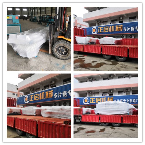 2018年8月發往上海--原木自動分料架、邊皮輸送架、方木自動