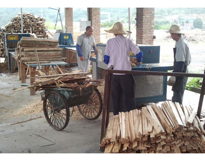 廣東省-從化-圓木200方木50高多片鋸加工現場