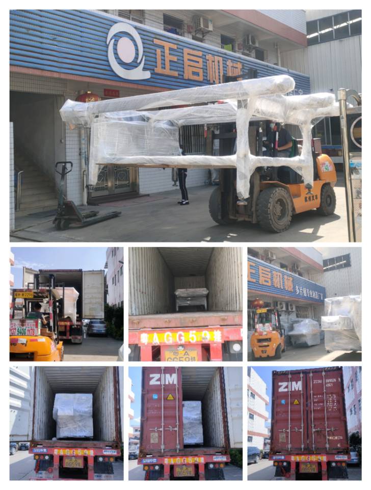 2022年5月17日發非洲裝柜（5號柜）-圓木堆料架1個、ZQ400圓木